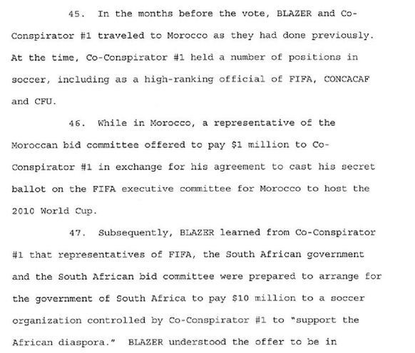 FIFA. Ce que les documents d'accusation américains disent du Maroc FIFA. Ce que les documents d'accusation américains disent du Maroc