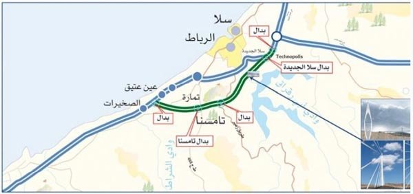 Exceptionnel. Pont à haubans de Rabat: la structure est terminée Exceptionnel. Pont à haubans de Rabat: la structure est terminée