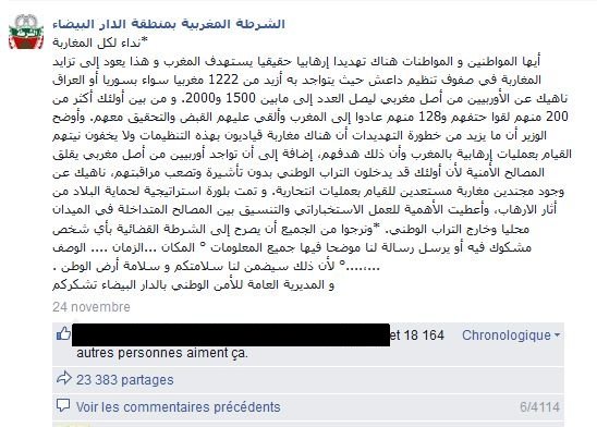 Un faux communiqué de police sème l'inquiétude Un faux communiqué de police sème l'inquiétude