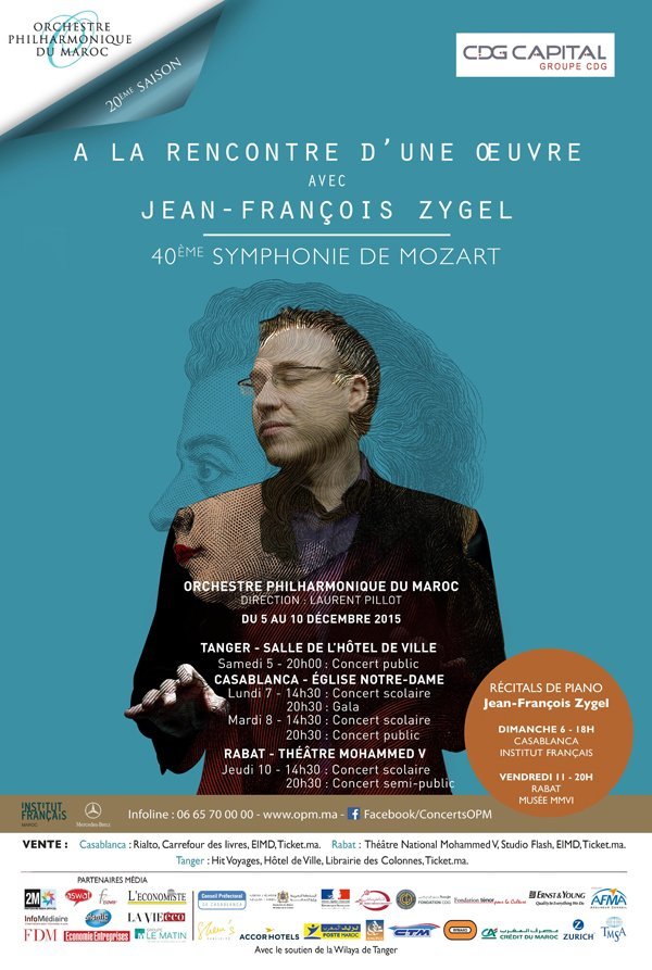 Concerts. 40e symphonie de Mozart du 5 au 10 décembre Concerts. 40e symphonie de Mozart du 5 au 10 décembre