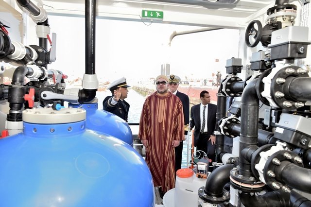Inauguration à Dakhla de la barge de désalinisation d'eau de mer “Oued Massa” Inauguration à Dakhla de la barge de désalinisation d'eau de mer “Oued Massa”