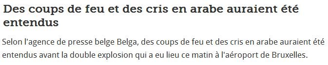 Attentats à Bruxelles, nombreuses victimes Attentats à Bruxelles, nombreuses victimes