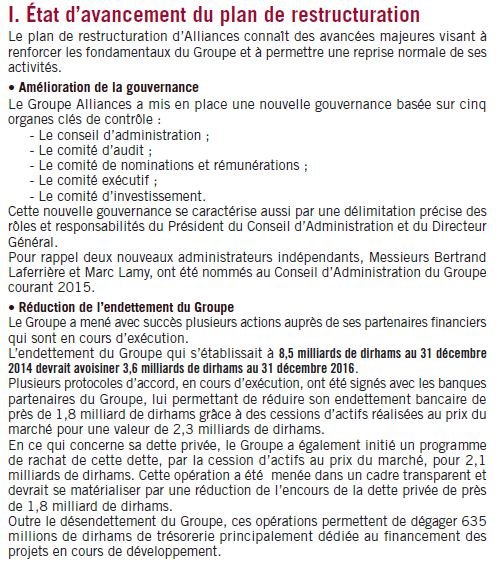 Alliances: la perte de l'exercice 2015 a atteint 1,8 milliard de DH Alliances: la perte de l'exercice 2015 a atteint 1,8 milliard de DH