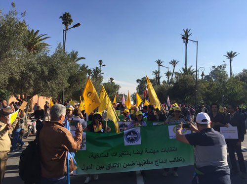 COP22: Marche à Marrakech pour une justice climatique universelle COP22: Marche à Marrakech pour une justice climatique universelle