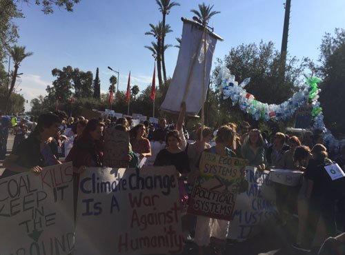 COP22: Marche à Marrakech pour une justice climatique universelle COP22: Marche à Marrakech pour une justice climatique universelle