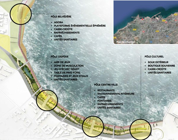 Voici, en images, à quoi ressemblera la promenade maritime de la mosquée Hassan II Voici, en images, à quoi ressemblera la promenade maritime de la mosquée Hassan II