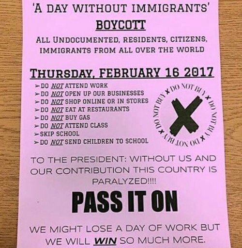 Etats-Unis: Des restaurants et des entreprises fermés pour une “journée sans immigrés” Etats-Unis: Des restaurants et des entreprises fermés pour une “journée sans immigrés”