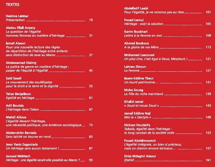 Un événement: 100 intellectuels et artistes en faveur de l’égalité de l’héritage Un événement: 100 intellectuels et artistes en faveur de l’égalité de l’héritage