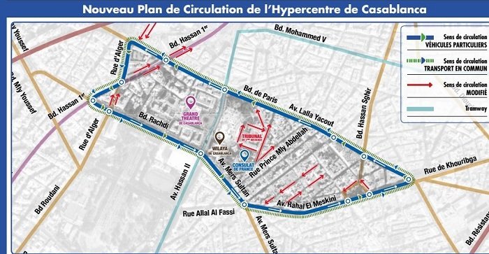 Plan de circulation de Casablanca. D’autres changements suivront Plan de circulation de Casablanca. D’autres changements suivront