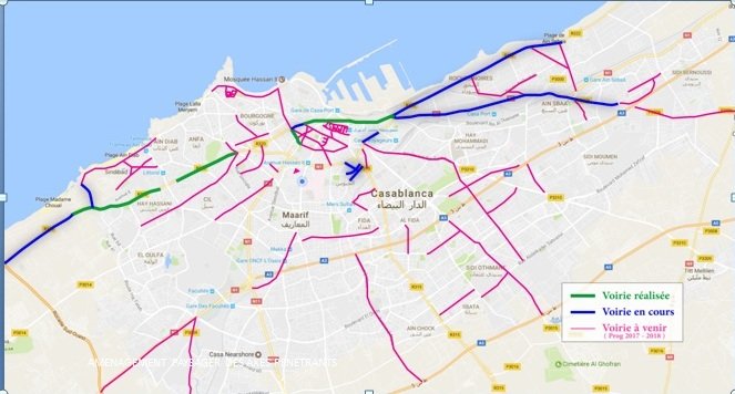 Mobilité à Casablanca. Les chantiers en cours et ceux à venir Mobilité à Casablanca. Les chantiers en cours et ceux à venir