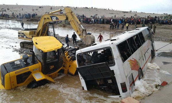 Intempéries: décès d'un nourrisson suite au dérapage d’un autocar à Marrakech Intempéries: décès d'un nourrisson suite au dérapage d’un autocar à Marrakech