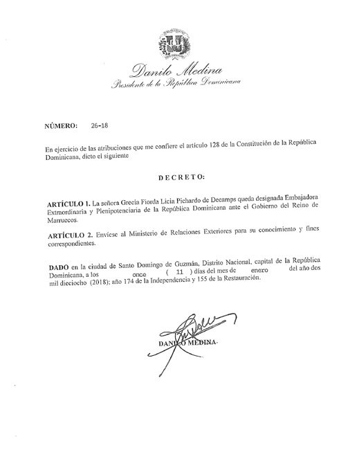 Nouvelle ambassadrice de la République dominicaine à Rabat Nouvelle ambassadrice de la République dominicaine à Rabat