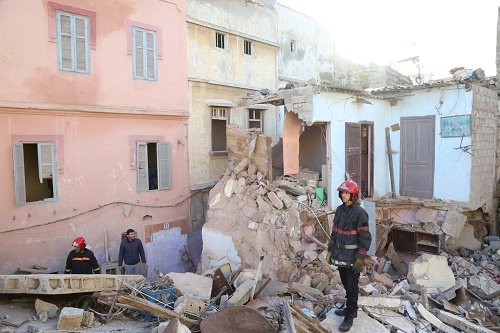 Effondrement d'immeubles dans l'ancienne médina de Casablanca (images) Effondrement d'immeubles dans l'ancienne médina de Casablanca (images)