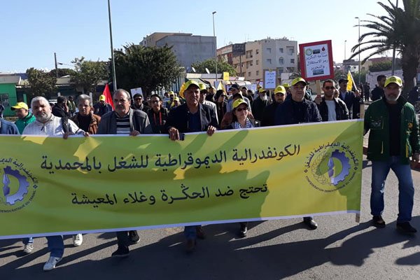 Images. La CDT défile dans plusieurs villes Images. La CDT défile dans plusieurs villes