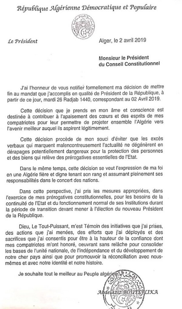 Algérie: premier récit des dernières heures du régime Algérie: premier récit des dernières heures du régime