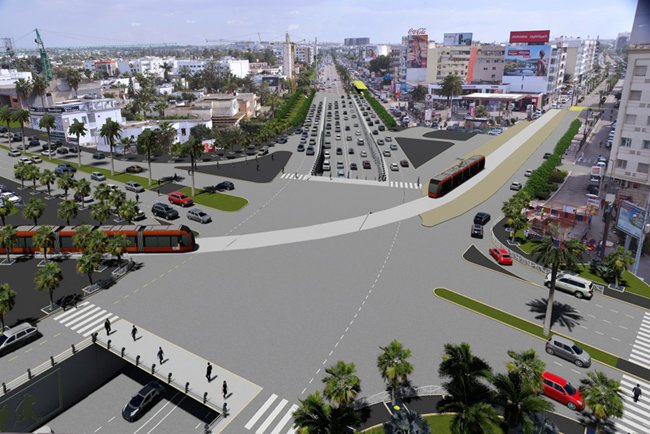 Trémie de Ghandi à Casablanca: les travaux sont à 15% d'avancement Trémie de Ghandi à Casablanca: les travaux sont à 15% d'avancement