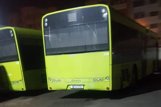 Casablanca: Les bus d'occasion arrivent au dépôt de Mâarif Casablanca: Les bus d'occasion arrivent au dépôt de Mâarif