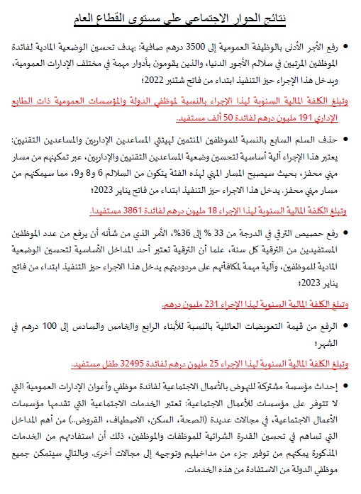 Dialogue social: l'accord a été signé ce samedi 30 avril 2022 (détails) Dialogue social: l'accord a été signé ce samedi 30 avril 2022 (détails)