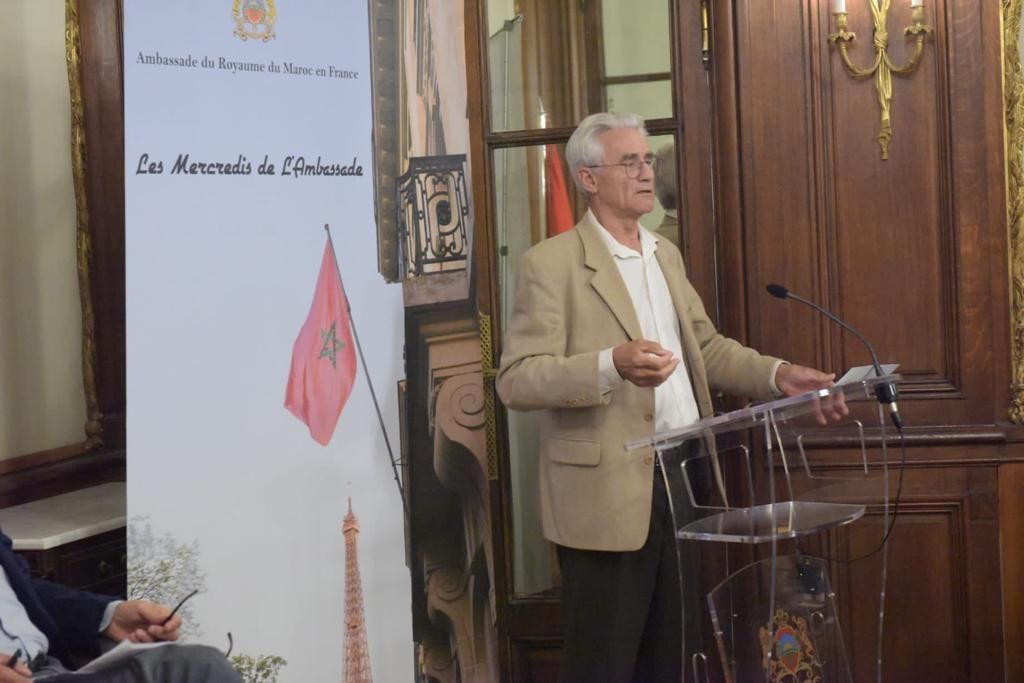 André Comte-Sponville à la première conférence culturelle post-Covid de l'ambassade du Maroc en France André Comte-Sponville à la première conférence culturelle post-Covid de l'ambassade du Maroc en France