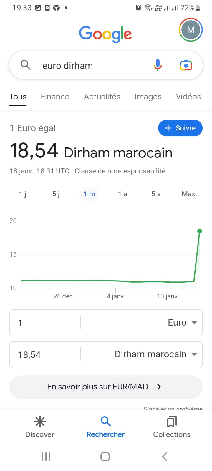 Panique injustifiée après un bug de certaines plateformes internationales sur la valeur du dirham Panique injustifiée après un bug de certaines plateformes internationales sur la valeur du dirham