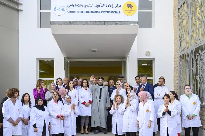 Le Roi inaugure un centre de réhabilitation psychosociale au CHU Ibn Rochd de Casablanca Le Roi inaugure un centre de réhabilitation psychosociale au CHU Ibn Rochd de Casablanca