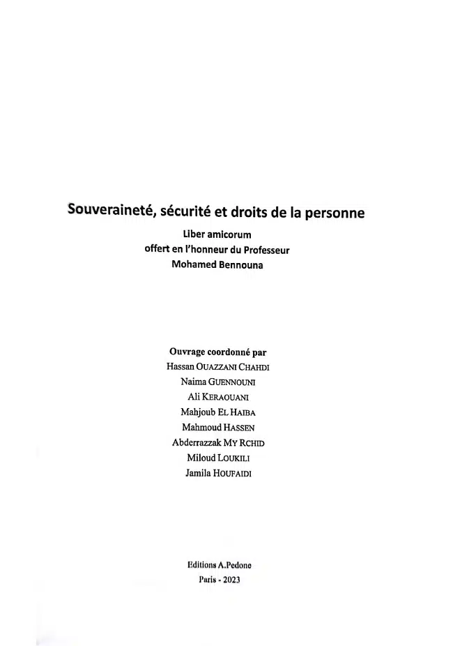 L'université célèbre le Pr Bennouna, sommité du droit international L'université célèbre le Pr Bennouna, sommité du droit international