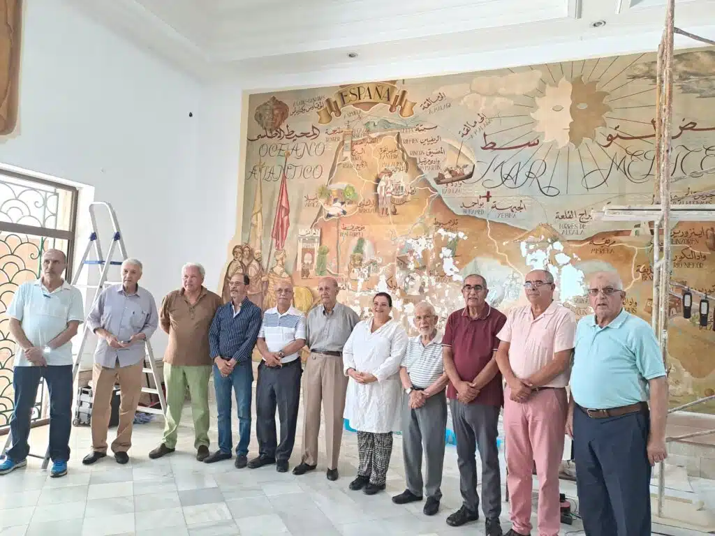 Restauration d'une peinture murale du patrimoine historique de Tétouan Restauration d'une peinture murale du patrimoine historique de Tétouan