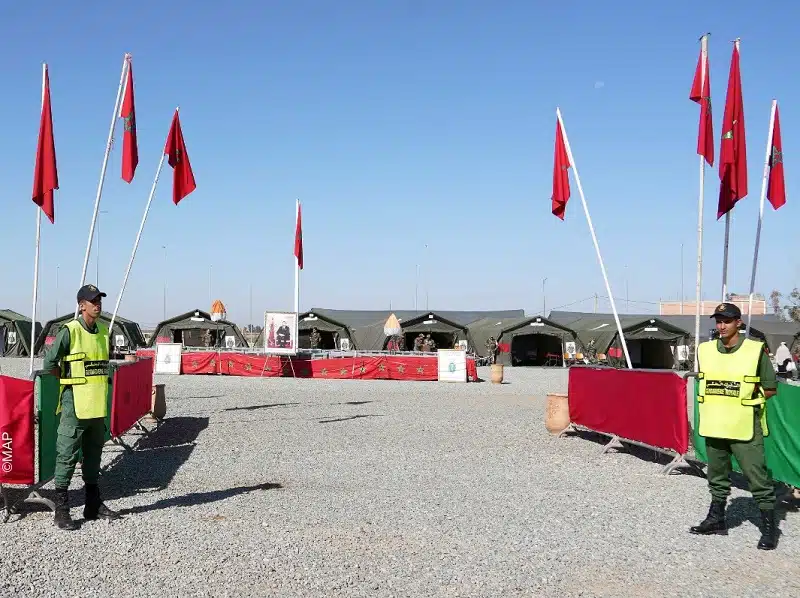 Les FAR déploient un hôpital de campagne supplémentaire à Taroudant Les FAR déploient un hôpital de campagne supplémentaire à Taroudant