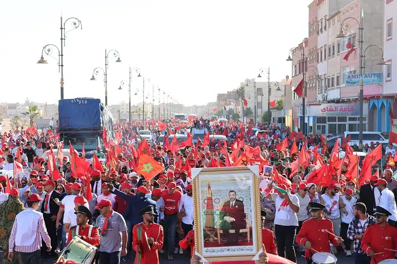 Des marches dans plusieurs villes du Sahara pour dénoncer l'attaque terroriste contre les civils à Smara Des marches dans plusieurs villes du Sahara pour dénoncer l'attaque terroriste contre les civils à Smara