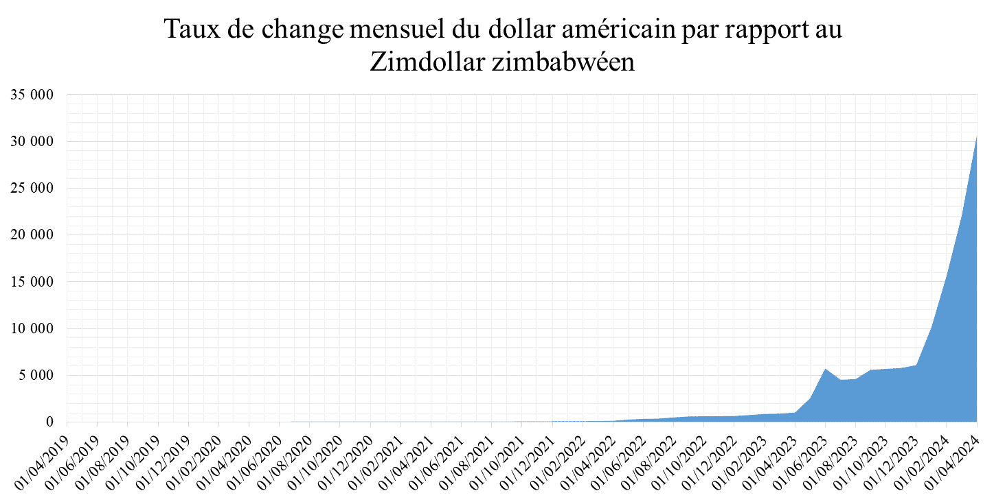Après l'effondrement de sa monnaie locale, le Zimbabwe adopte une nouvelle devise Après l'effondrement de sa monnaie locale, le Zimbabwe adopte une nouvelle devise
