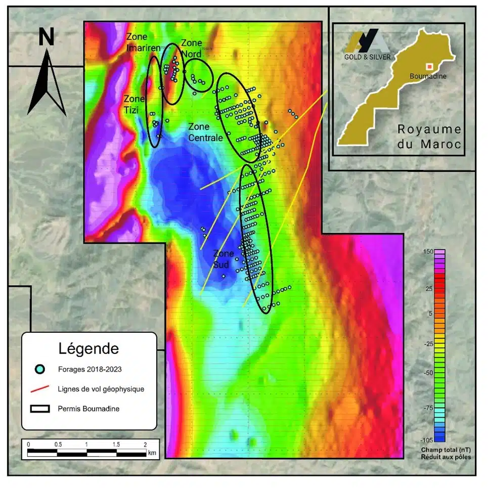 Mines. AYA annonce des estimations prometteuses de minéralisations polymétalliques dans le prospect de Boumadine Mines. AYA annonce des estimations prometteuses de minéralisations polymétalliques dans le prospect de Boumadine