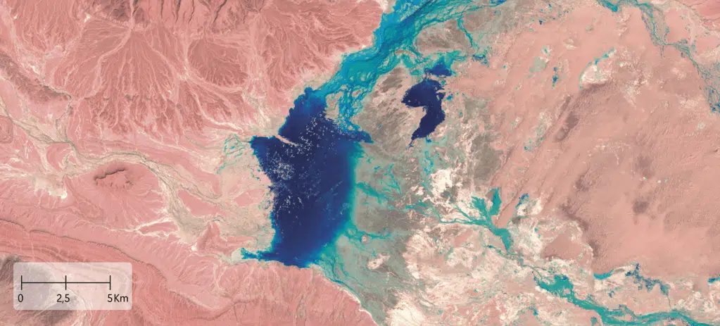 Voici les images satellites des conséquences des intempéries exceptionnelles dans le sud-est du Maroc Voici les images satellites des conséquences des intempéries exceptionnelles dans le sud-est du Maroc