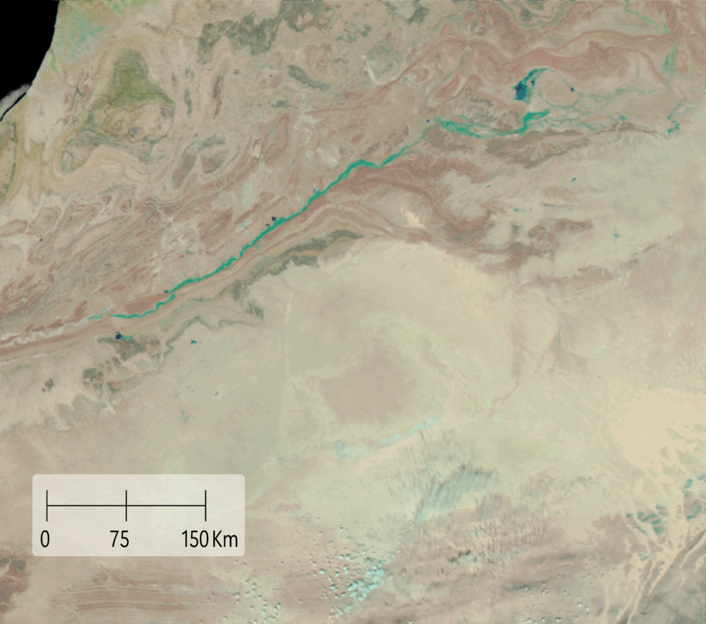 Voici les images satellites des conséquences des intempéries exceptionnelles dans le sud-est du Maroc Voici les images satellites des conséquences des intempéries exceptionnelles dans le sud-est du Maroc