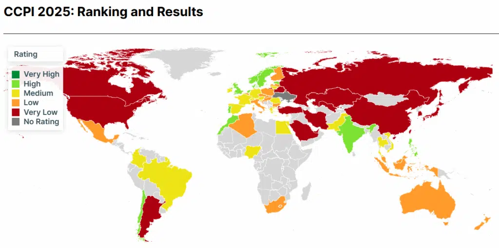 Indice de performance climatique 2025 : le Maroc se hisse à la 8ᵉ place mondiale Indice de performance climatique 2025 : le Maroc se hisse à la 8ᵉ place mondiale