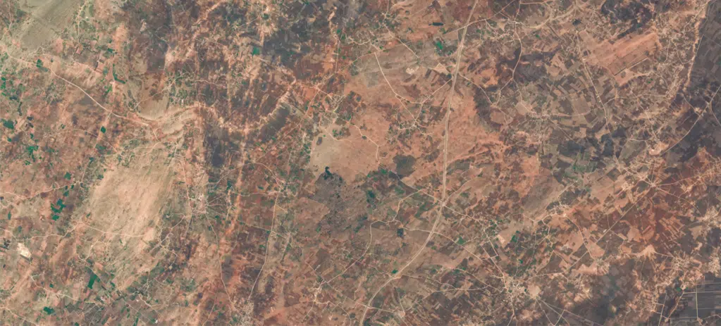 Vue du ciel, l'aridité gagne du terrain au Maroc (images satellite) Vue du ciel, l'aridité gagne du terrain au Maroc (images satellite)