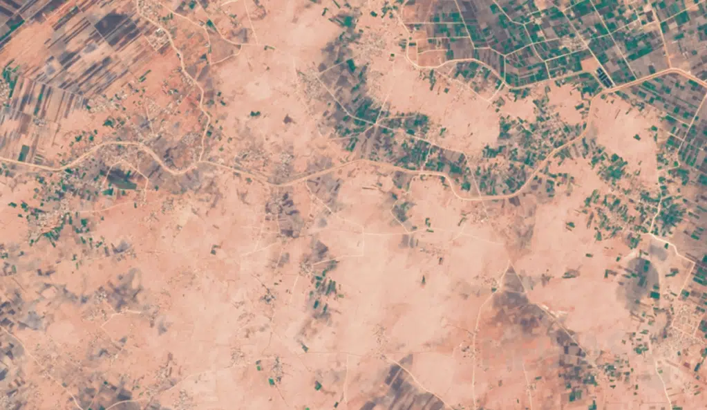 Vue du ciel, l'aridité gagne du terrain au Maroc (images satellite) Vue du ciel, l'aridité gagne du terrain au Maroc (images satellite)