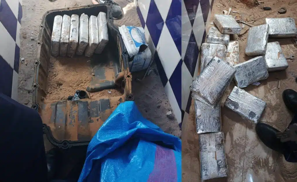 Saisie de plus de 37 kg de cocaïne à El Guerguerat, deux camionneurs arrêtés Saisie de plus de 37 kg de cocaïne à El Guerguerat, deux camionneurs arrêtés