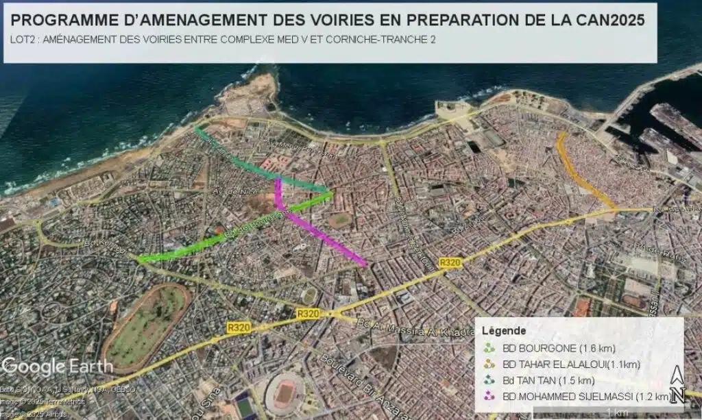 CAN 2025. 396 MDH pour améliorer les voiries autour du complexe Mohammed V CAN 2025. 396 MDH pour améliorer les voiries autour du complexe Mohammed V