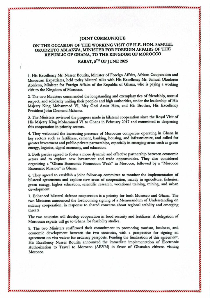 Sahara. Pour le Ghana, le plan d'autonomie est “la seule base réaliste et durable pour une solution mutuellement acceptable” Sahara. Pour le Ghana, le plan d'autonomie est “la seule base réaliste et durable pour une solution mutuellement acceptable”
