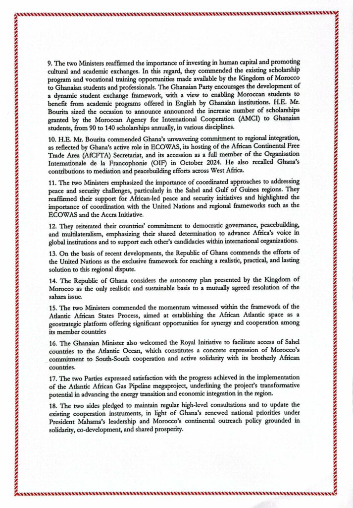 Sahara. Pour le Ghana, le plan d'autonomie est “la seule base réaliste et durable pour une solution mutuellement acceptable” Sahara. Pour le Ghana, le plan d'autonomie est “la seule base réaliste et durable pour une solution mutuellement acceptable”