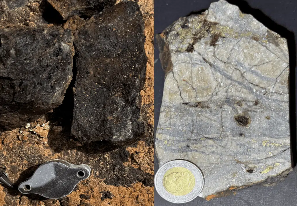 Minéralisation sulfurée à haute teneur découverte à Timarighine Des minéralisations cuivre prometteuses ont été découvertes à Timarighine par la société canadienne Morocco Strategic Minerals.