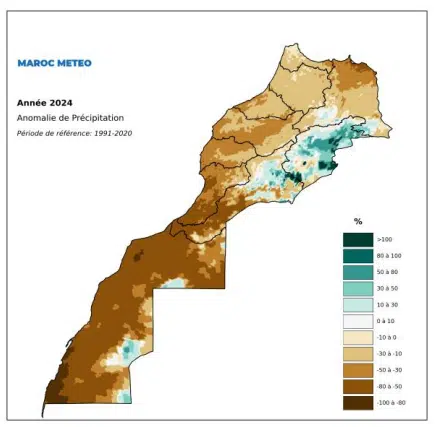 2024, année la plus chaude jamais enregistrée au Maroc, la plus sèche depuis les années 60 2024, année la plus chaude jamais enregistrée au Maroc, la plus sèche depuis les années 60