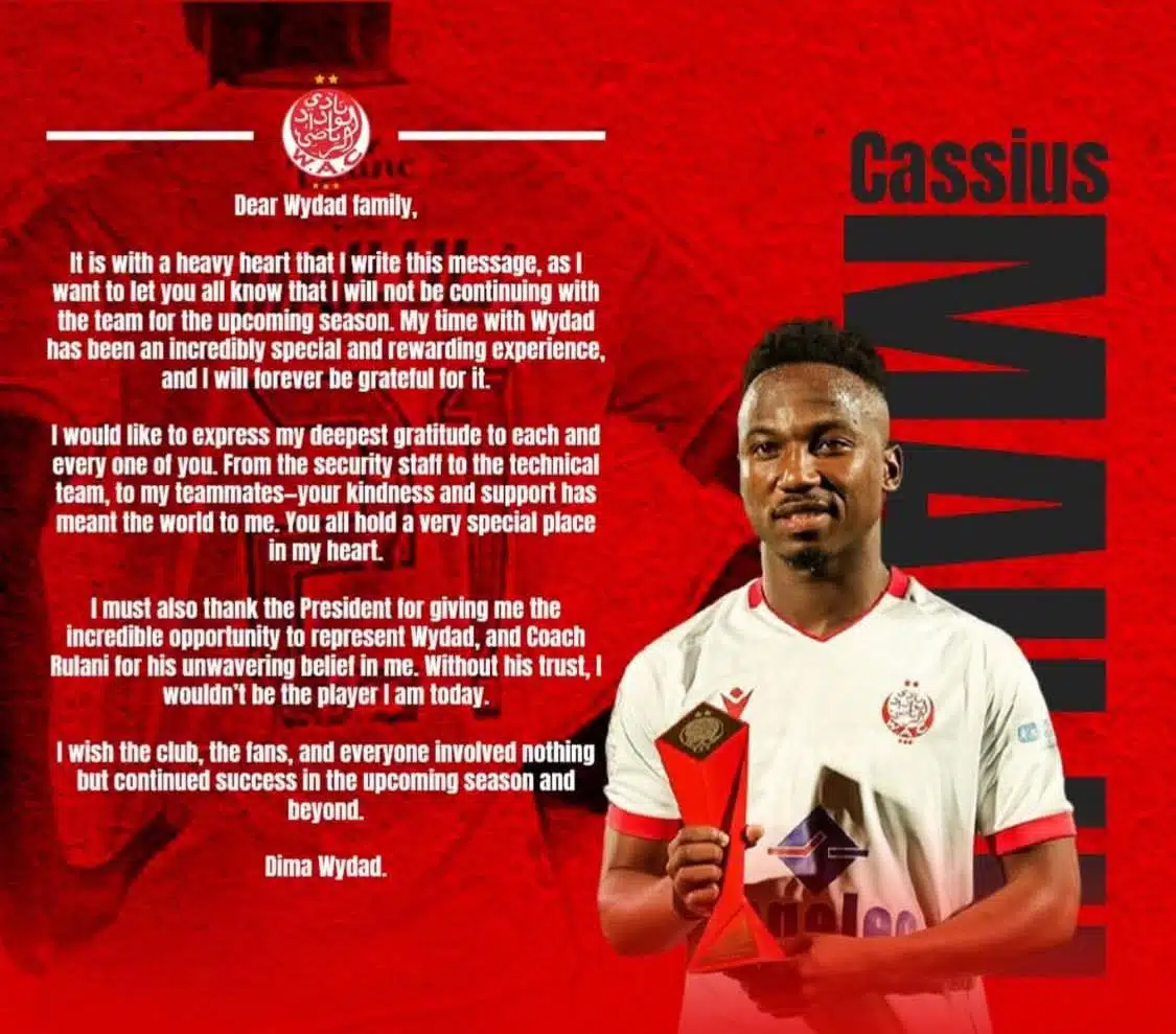 Wydad Athletic Club. Chronique d’une saison sous le signe de l’instabilité L'attaquant du WAC ne prolongera pas l'aventure avec le club.