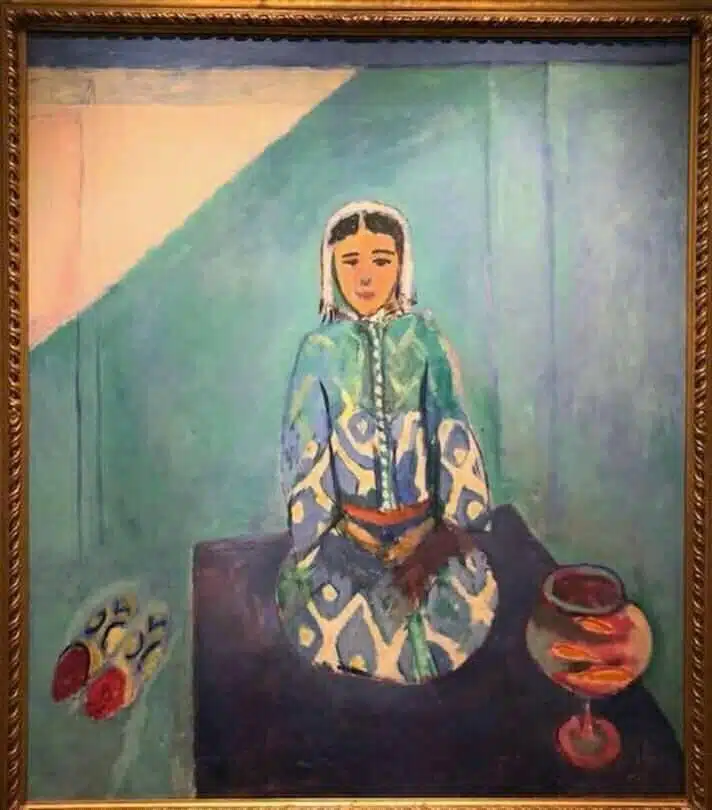 Henri Matisse et Tanger : une étreinte nimbée de lumière Peinture de Matisse d'une fille marocaine
