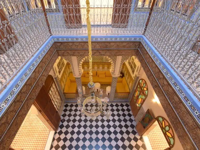 Flânerie à Tétouan dans les vestiges européens de la médina Une vue du palais Dar Oddi