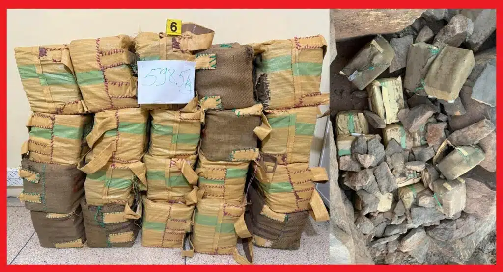 Trafic de drogue. Saisie de 25 kg de cocaïne pure à Tanger et de 598,5 kg de chira à Tata Trafic de drogue. Saisie de 25 kg de cocaïne pure à Tanger et de 598,5 kg de chira à Tata