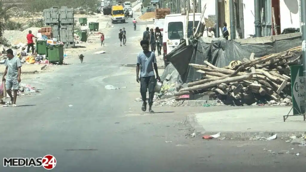 Violents heurts à Aïn Harrouda sur fond de conflit intertribal entre migrants campements anarchiques des migrants à Ain Harrouda