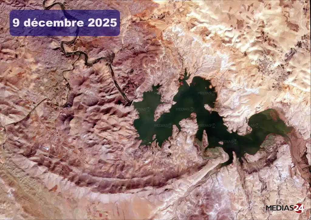 Oum Er-Rbia : reprise nette des principaux barrages, Bin El Ouidane et Hansali en forte hausse (images satellites) 2024