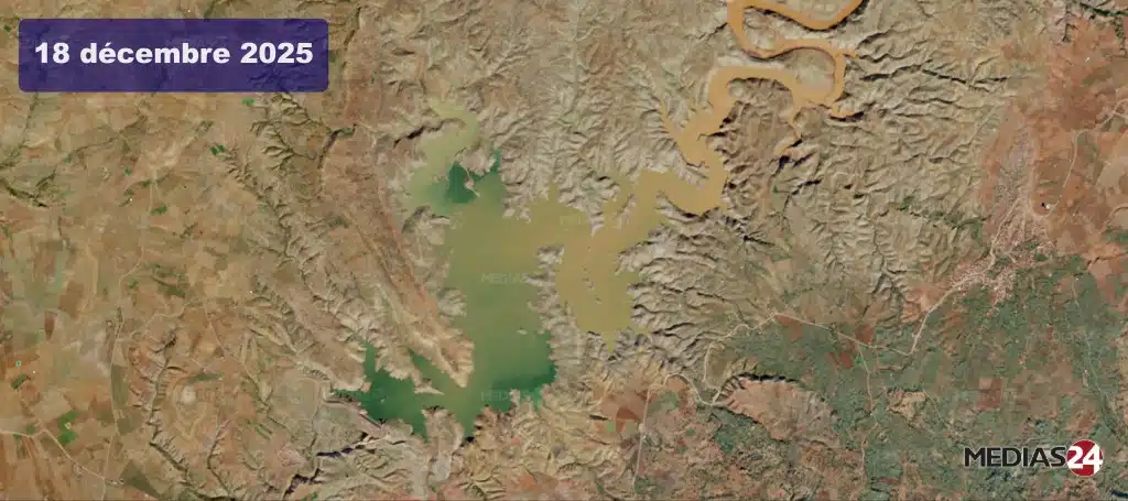 Oum Er-Rbia : reprise nette des principaux barrages, Bin El Ouidane et Hansali en forte hausse (images satellites) 2024