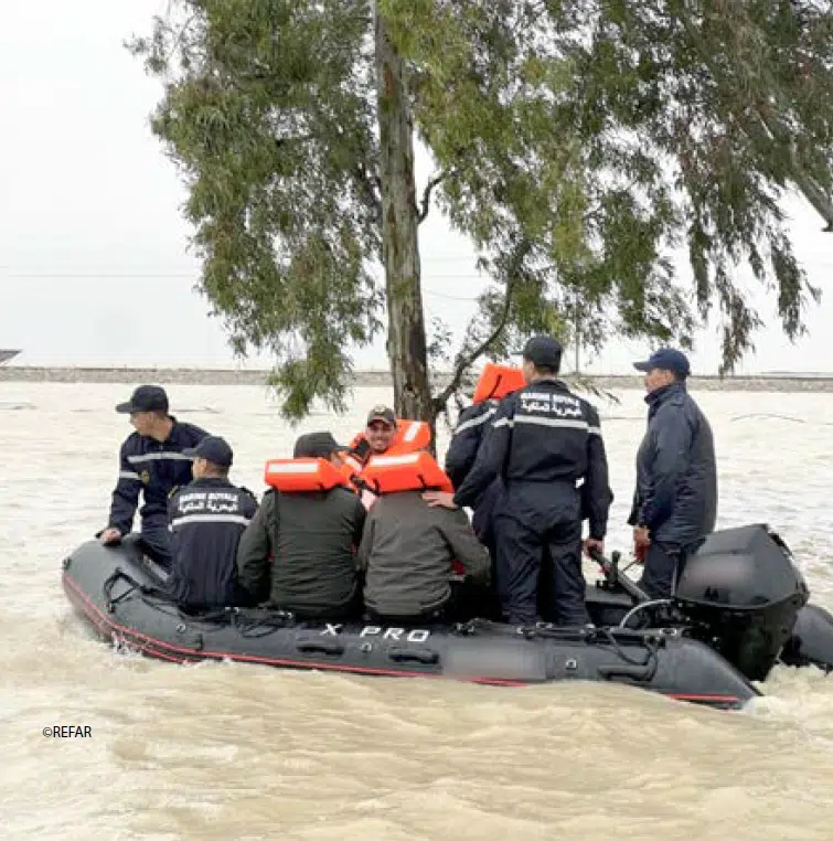 Inondations dans le Gharb et le Loukkos : récit d’une mobilisation historique de notre armée (Revue des FAR) Inondations dans le Gharb et le Loukkos : récit d’une mobilisation historique de notre armée (Revue des FAR)